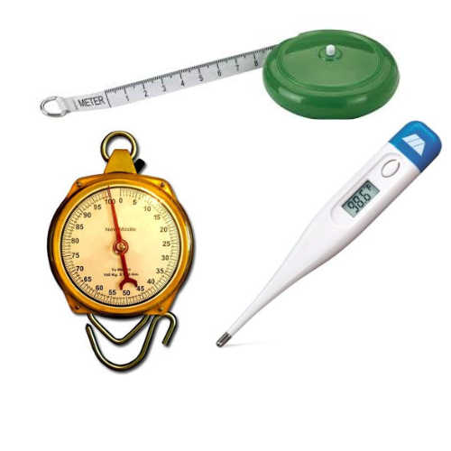 Veterinary measuring equipment for livestock weight and body measurement on farms