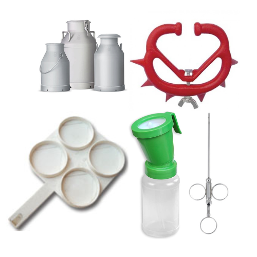 Professional cattle dairy equipment for modern dairy farms with milking machines and farm tool